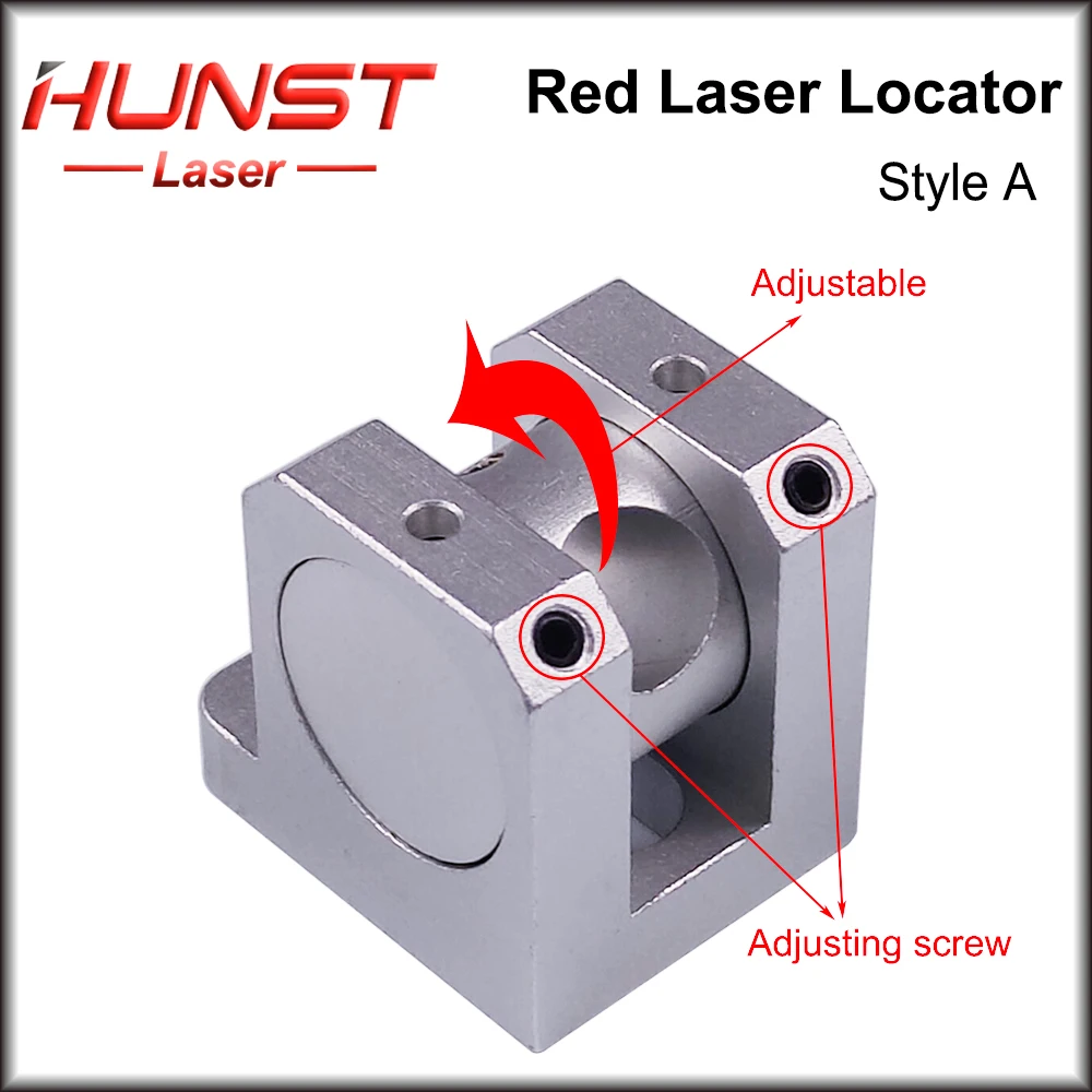 Hunst Alat Bagian Penentu Lokasi Laser Merah Modul Laser Diameter 12Mm Dudukan Lampu untuk Mesin Penanda Serat UV CO2