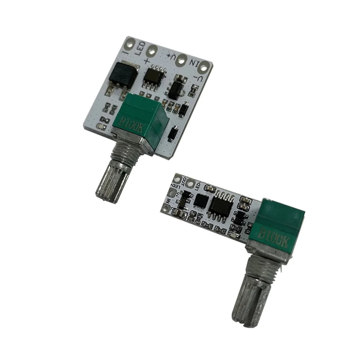 LED Constant Voltage Dimmer Board Control Module Table Lamp Stepless Knob Potentiometer Live Fill Light Dimmer Module,A