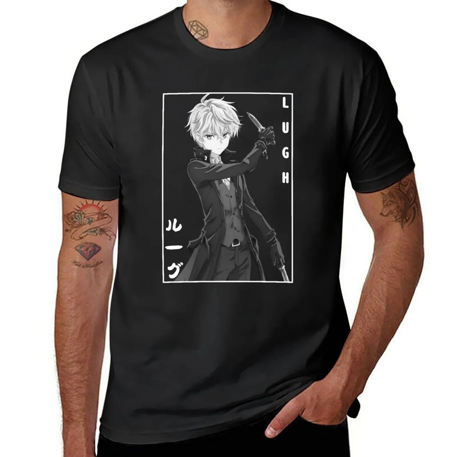 Lugh ルーグ The World's Finest Assassin Gets Reincarnated In Another World As An Aristocrat T-Shirt blanks mens t shirts