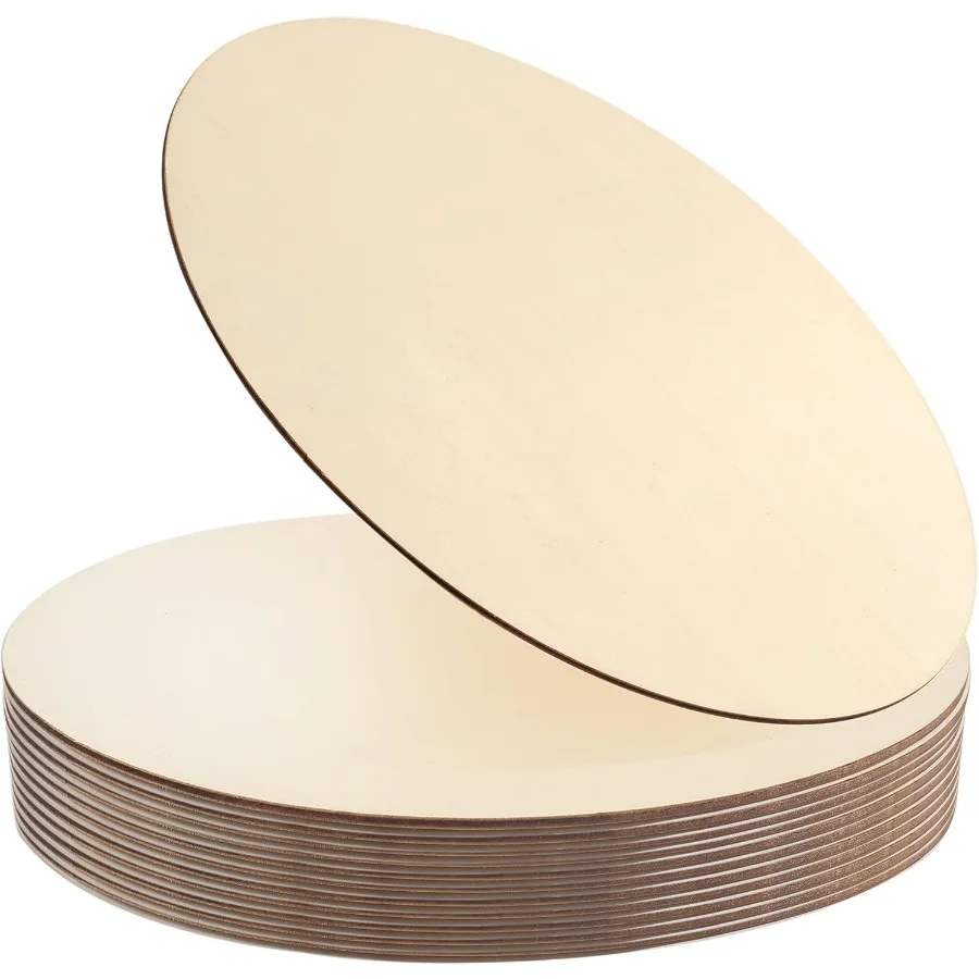 

12 шт. 12-дюймовые деревянные круги для поделок, незавершенные пустые деревянные круглые ломтики, деревянные вырезы для поделок своими руками, дверная вешалка, знак, дерево