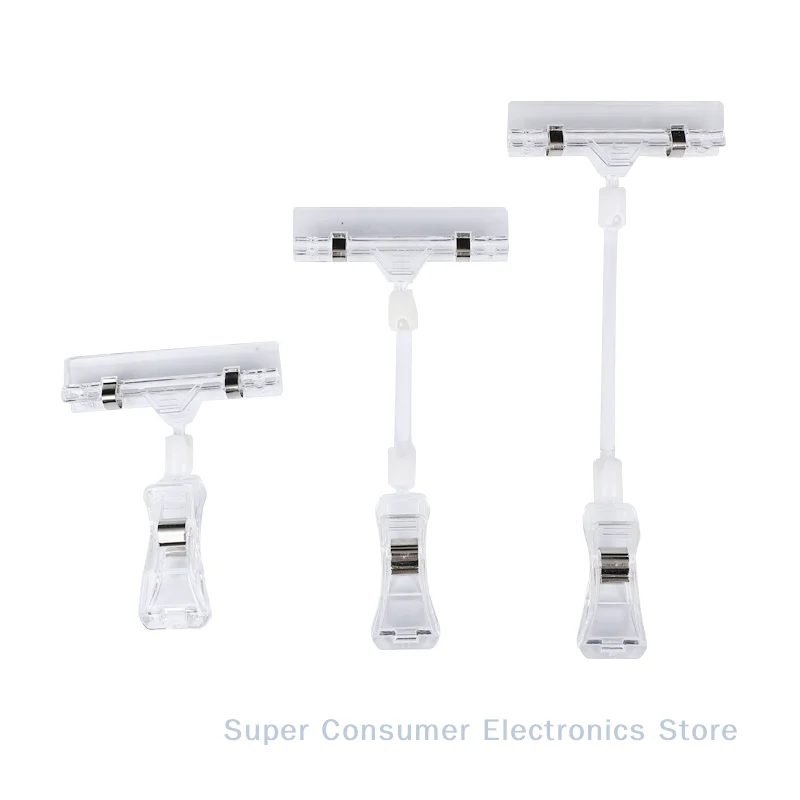 

7/Зажимы для ценников товаров, акриловые держатели для дисплеев супермаркетов 2/5 шт.