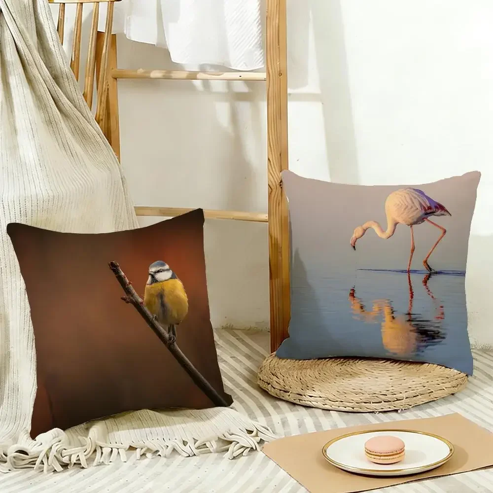 Airy Dynamic Photography Flying Birds And Animals Cushion Cover Cozy Pillowcase Holiday House Interior Sofa Bedroom Accessories