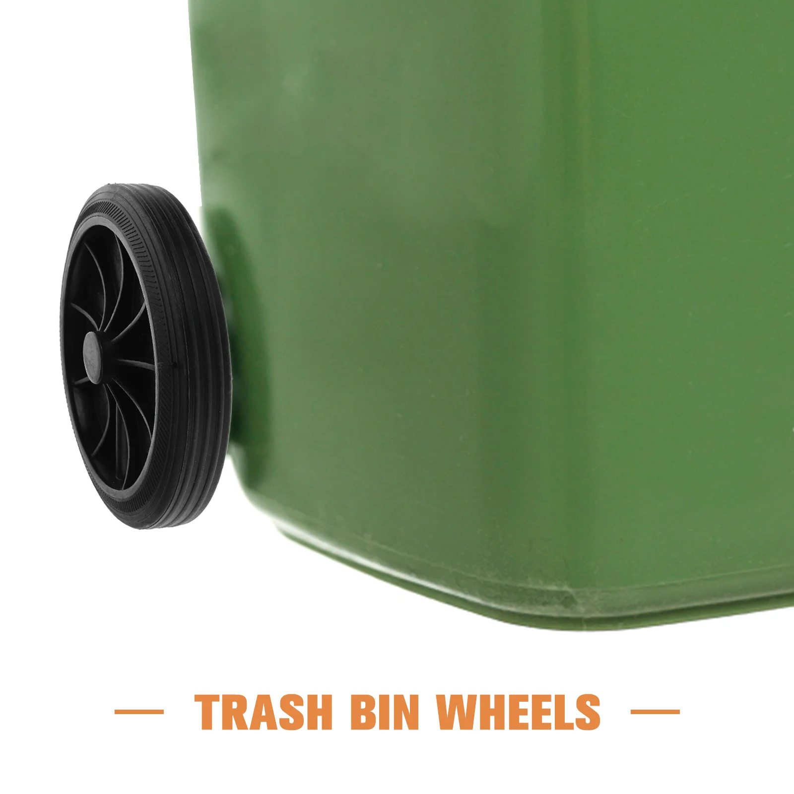 

2Pcs Trash Can Wheel Replacement Durable Garbage Bin Pulley Easy Install Accessories Outdoor Trash Can Tools