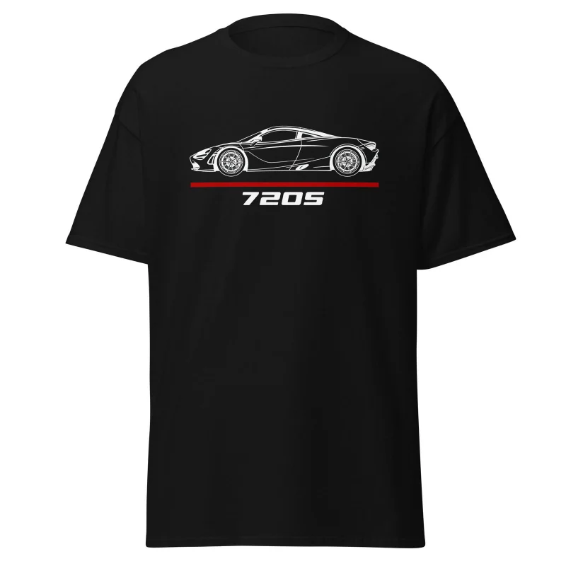 

2025 Men summer T Shirt Casual T-shirt McLarens 720S Supercar Full Car Enthusiast T-shirt Summer 100% Cotton Cool Tee S-3XL