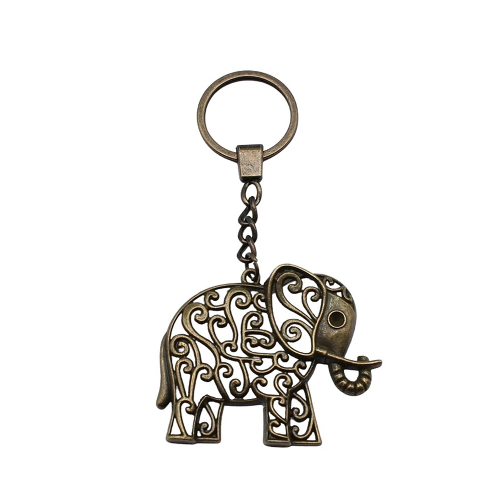 1pcs Elephant Charms Keychains Car Accessories Jewelry Gift Ring Size 30mm