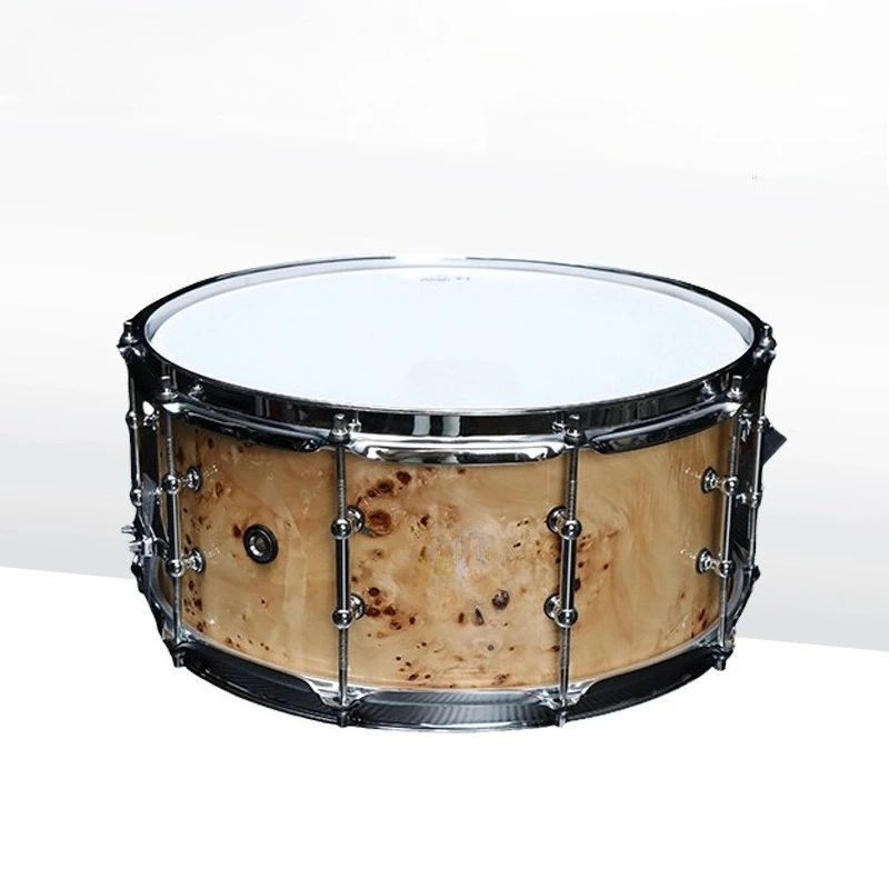14 Inch Snare Drum Professional Wooden Portable Snare Drum Beginners Practice Adults Drums Large Percussion Musical Instruments