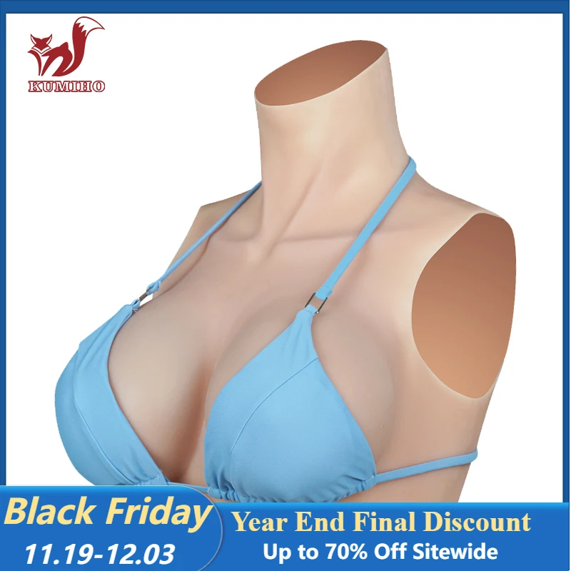 

KUMIHO ABCDEGH Cup Realistic Silicone Breast Forms Crossdressing Sissy for Men Drag Queen Fake Boobs Transgender Shemale Cosplay