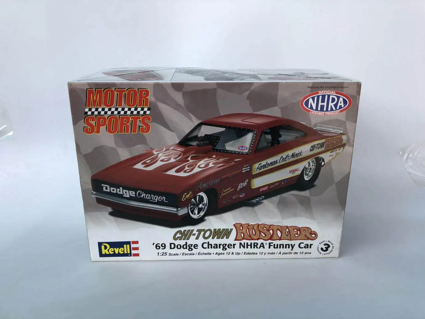 Revell 1:25 Assemble 69 Dodge Charger NHRA Dodge Charger Funny Car Diecast Alloy Car Model Collectible Gift