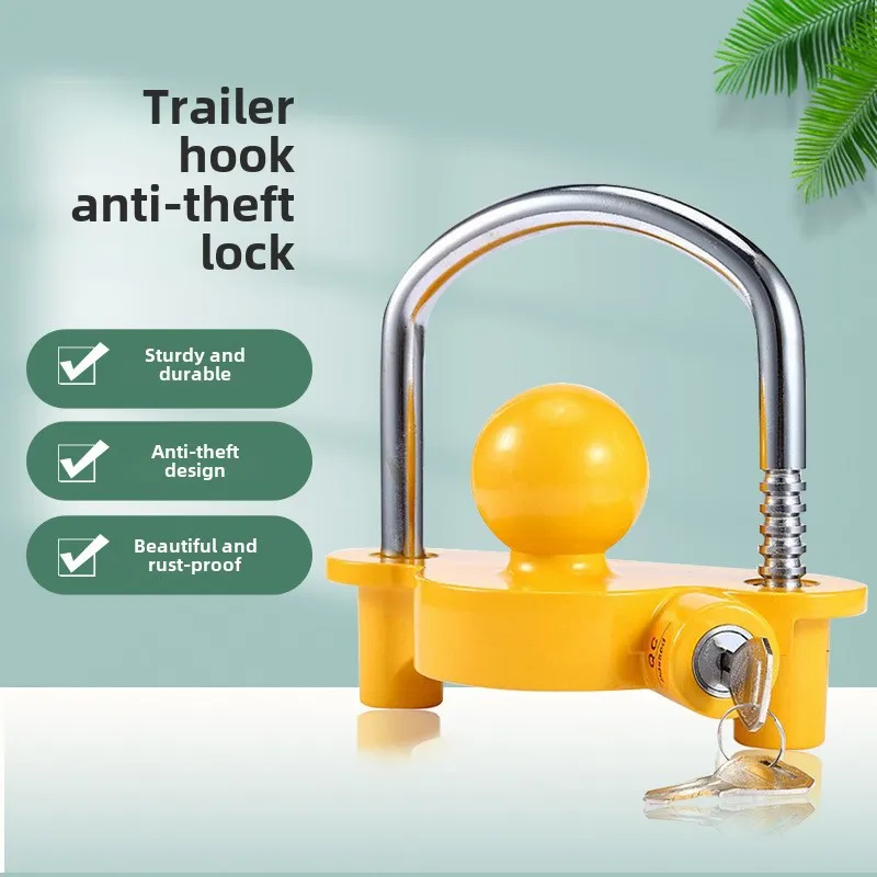 

Замок с крючком для автомобильного прицепа, разъем для яхты, автофургона, U-образная крышка, замок для цветочной корзины, противоугонный замок из алюминиевого сплава
