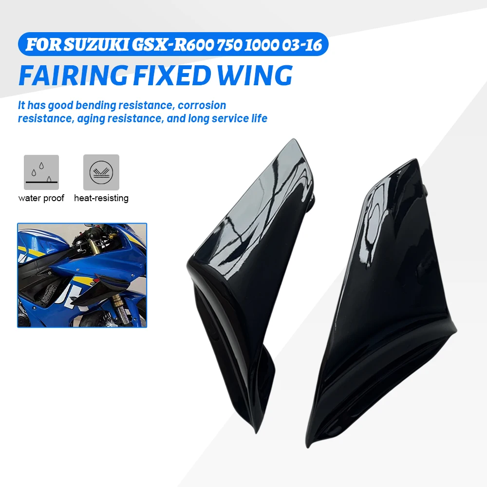 

For SUZUKI GSX-R600 750 1000 2003-2016 Motorcycle Fixed Wind Wing K3 K4 K5 K6 K7 K8 K9 K11 Aerodynamic Wing Spoilers Winglet