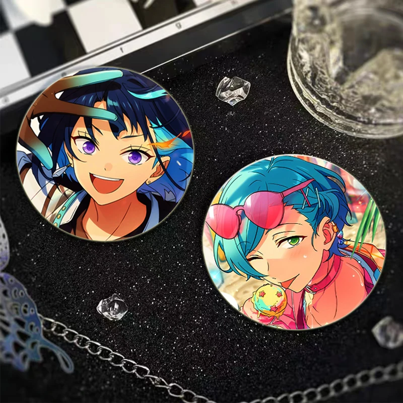 Tatsumi Kazehaya Mayoi Ayase Midori Takamine Hiyori Tomoe Game Figure Badge Cosplay Singer Cute Enamel Pins for Backpack Jewelry