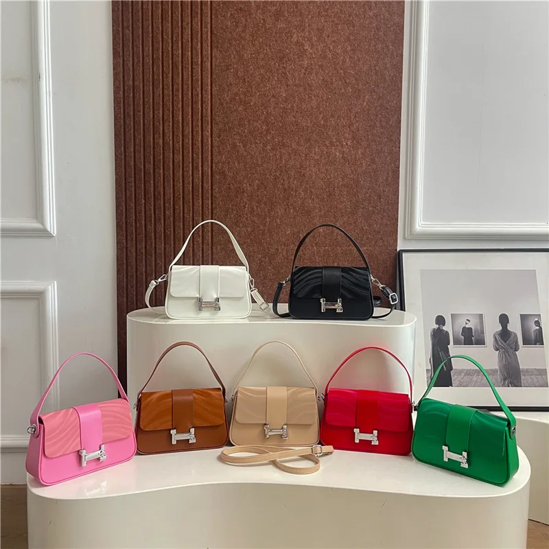 

2025 Early Autumn Beibei Shangpin H-Flap Bag - Women's Fashion Minimalist Cross-Border Shoulder Crossbody Bag