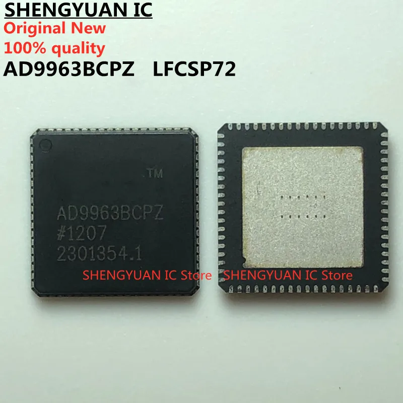 2 pcs/lot AD9963BCPZ AD9963 LFCSP72 10-/12-Bit, Low Power, Broadband MxFE 100% new imported original 100% quality