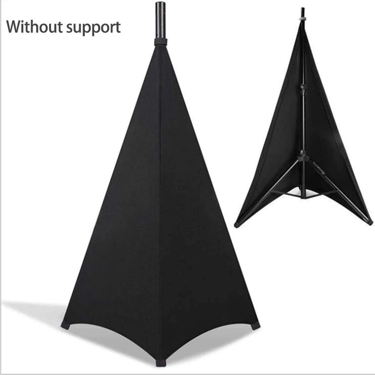 Universal Dj Light Speaker Stand Skirt Tripod Scrim Cover with Stretchable Polyester Material, 1 Pcs