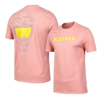 2026 new Retro-style T-shirt suitable for both men and women. Pattern of a rider with a helmet on a casual shirt.