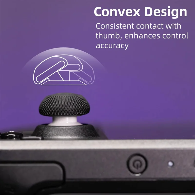 Conjunto de aperto de polegar convexo tampa do joystick capa para deck de vapor rog Ally-ABJU