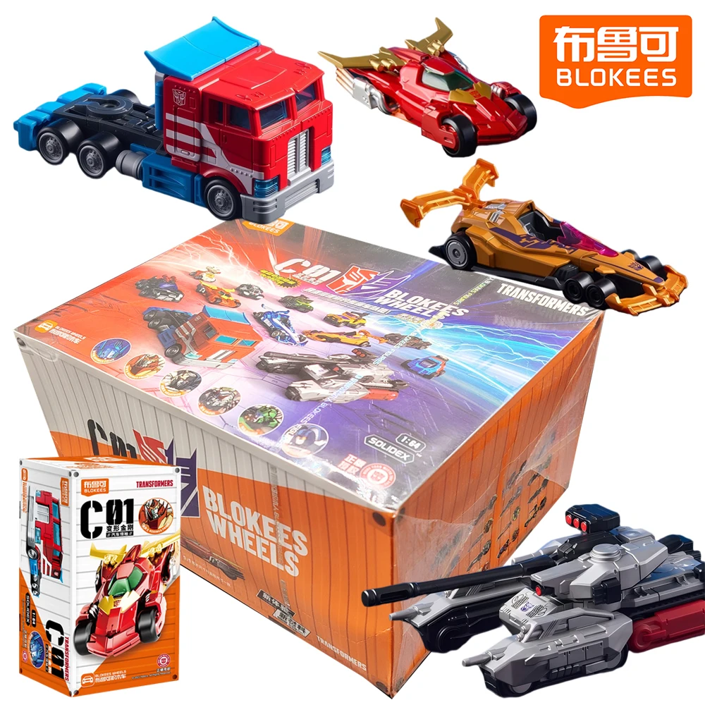 

New Genuine Blokees Transformers Blind Box Car Building Blocks Megatron Assembled Model Collectibles Birthday Gifts for Boys
