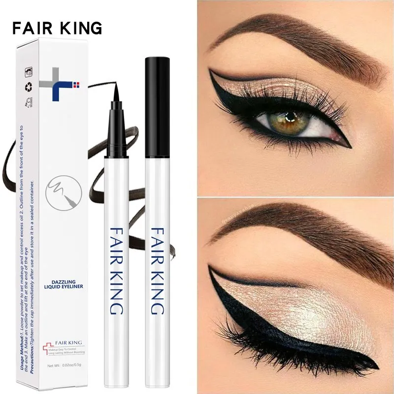 Eyeliner liquido nero FAIR KING Eye Make Up Eyeliner Super impermeabile a lunga durata facile da indossare occhi trucco strumenti cosmetici