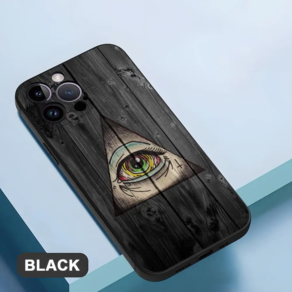 Illuminati Eye Occult Pyramid Phone Case For Iphone 15ProMax 15 11 13 14 Pro Xs Max Mini Xr X 7 8 6 6s Plus Shell Coque