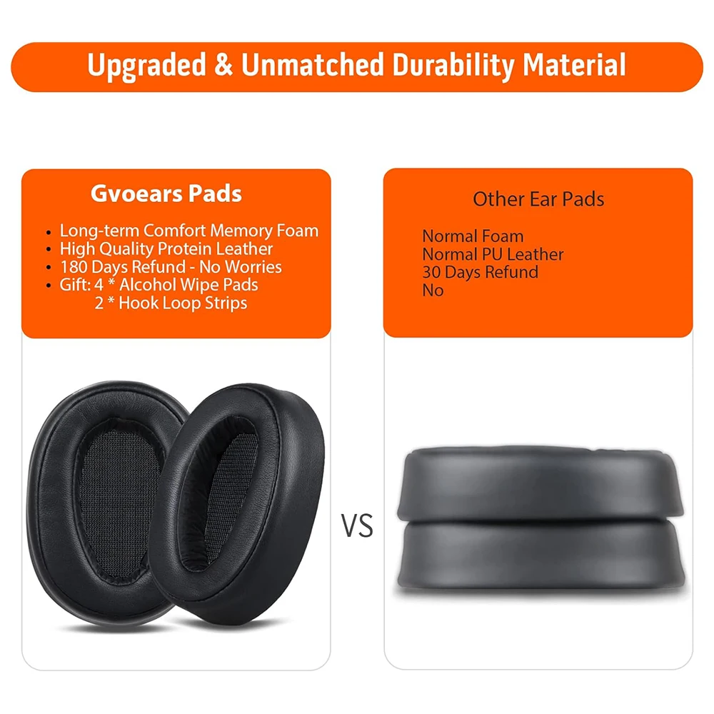 Replacement Ear Pads for Sony WH-H900N Headphones Earpads Cushions for Sony WH900N MDR-100ABN Headset Softer Protein Leather