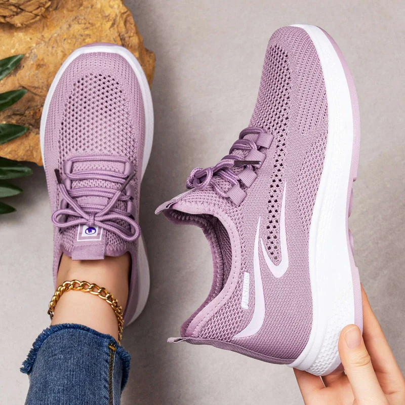 Women's shoes 2026 summer breathable casual shoes soft sole comfortable versatile comfortable mesh sports shoes