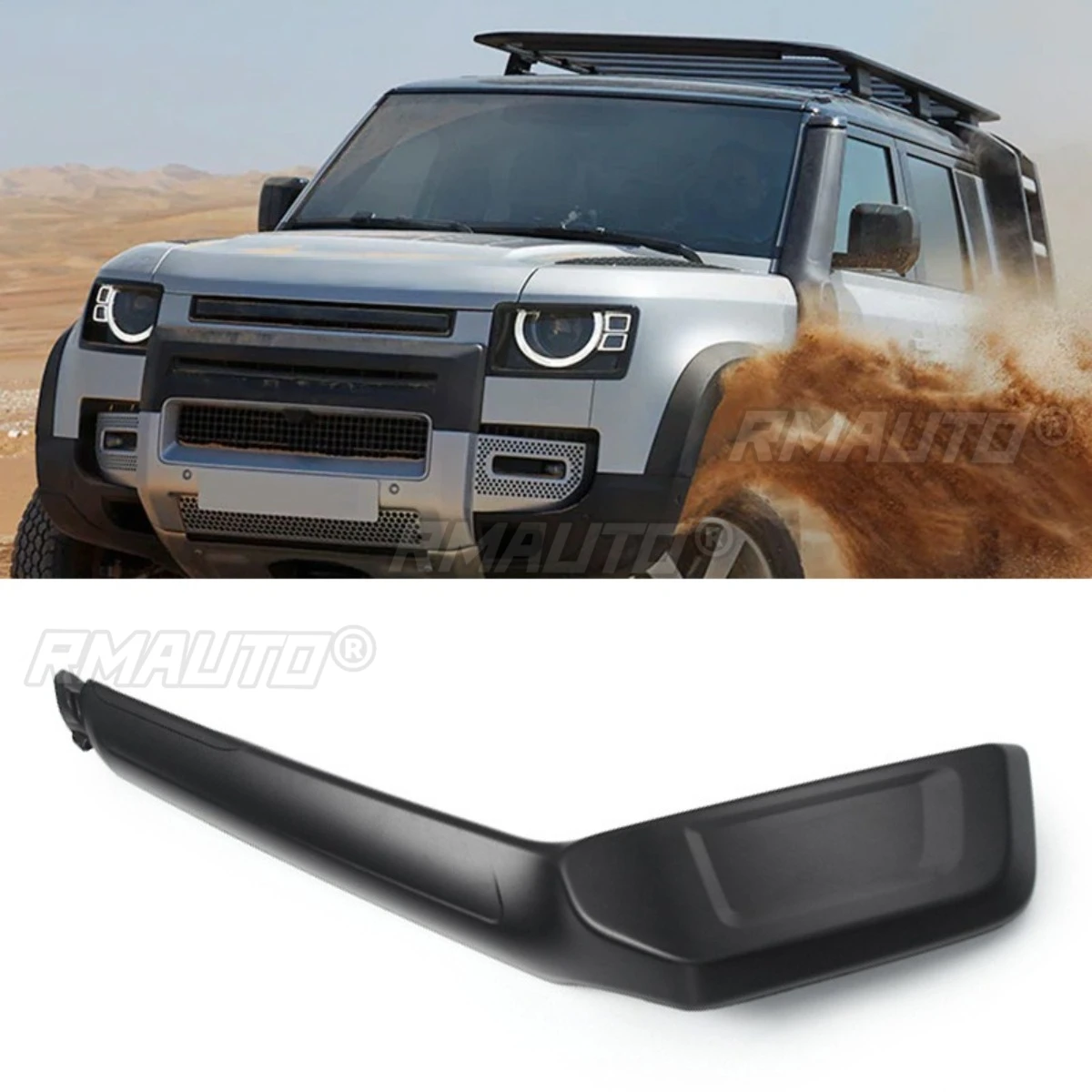Car Snorkel Kit Air Intake Wading Hose For Land Rover Defender 2021+ Front Side Snorkel Desert Intake Duct Car Accessories