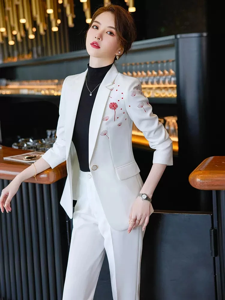 Suit suit women\'s new temperament fashion and capable sales manager work clothes spring and autumn professional formal wear