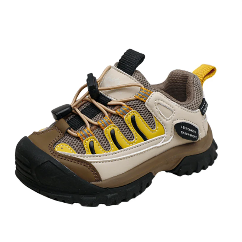 

2025 New Autumn Children Shoes Leather Kids Climbing Shoes Rubber Sole Fashion Girls Boys Sneakers EU 26-37