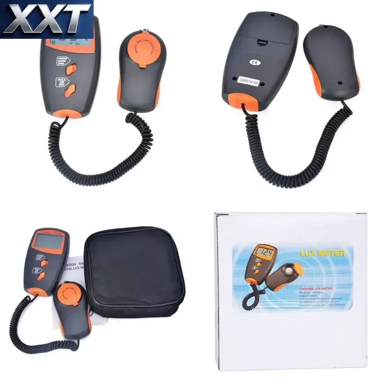 XXT LX-1010BS 0.1Lux~100,000 Lux Digital Light Meter LCD Display Portable Lux Meter Detect Light Intensity LX1010BS Luxmeter