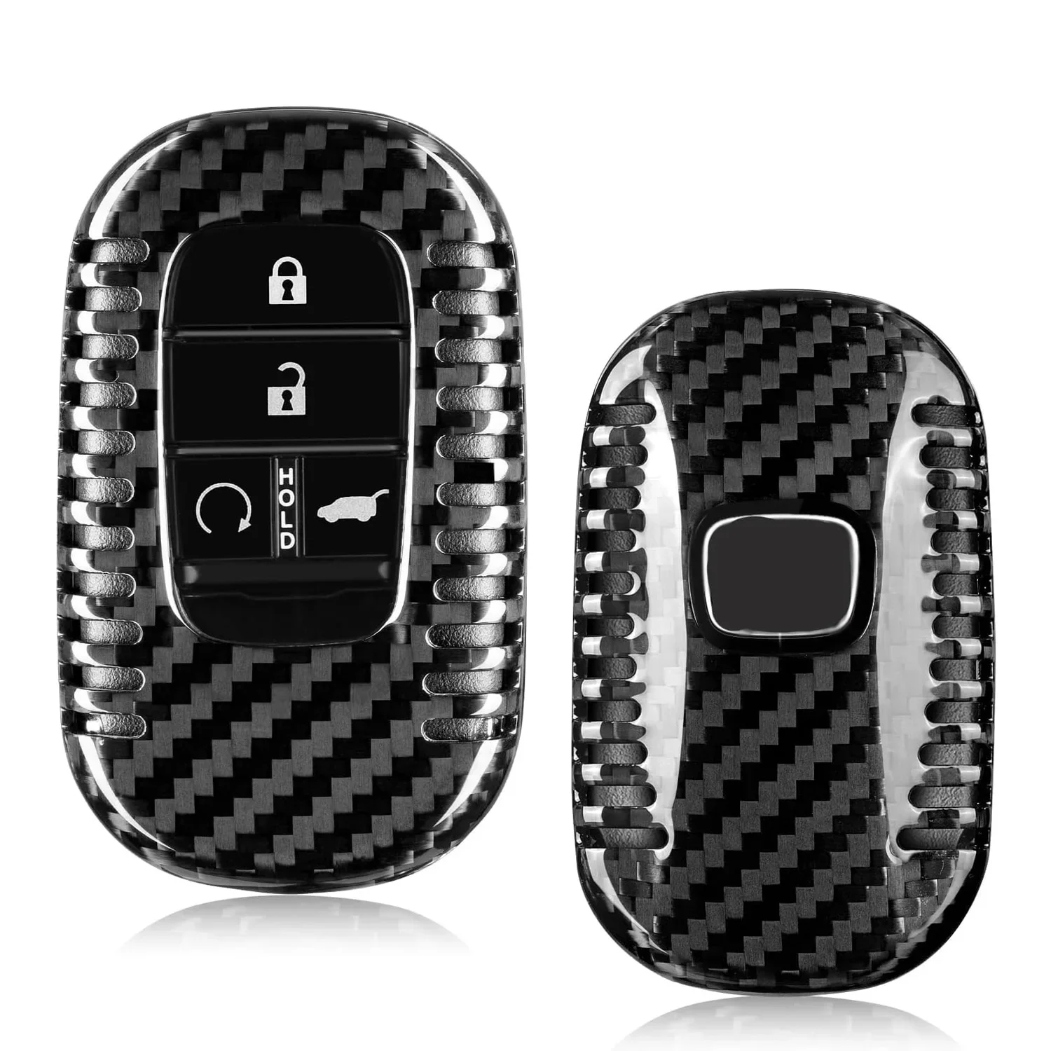 

Key Fob Cover For Honda Civic Type R Carbon Fiber Key Shell For Accord HR-V CR-V Pilot Sport SI EX EX-L Accessories 2023 2024