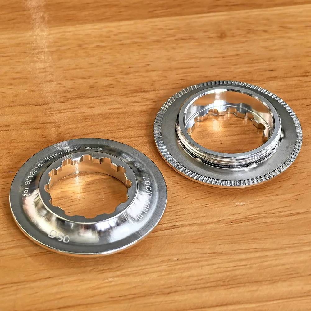 Center Lock Aluminum Disc Brake Cover for Mountain Bikes Intended for Thru Axle Hub Mounting 9mm 12mm 15mm Compatible