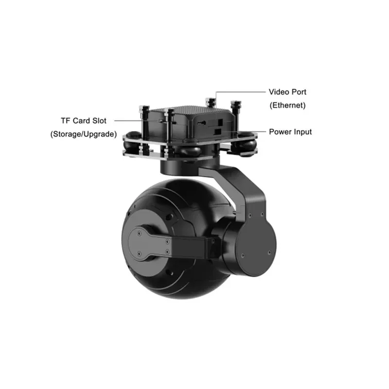 SIYI ZR10 hybrydowy kamera kardanowa z zoomem 2K 4MP QHD 30X z 3-osiowym stabilizatorem 2560x1440 HDR lekka kamera Pod Pod dla drona RC