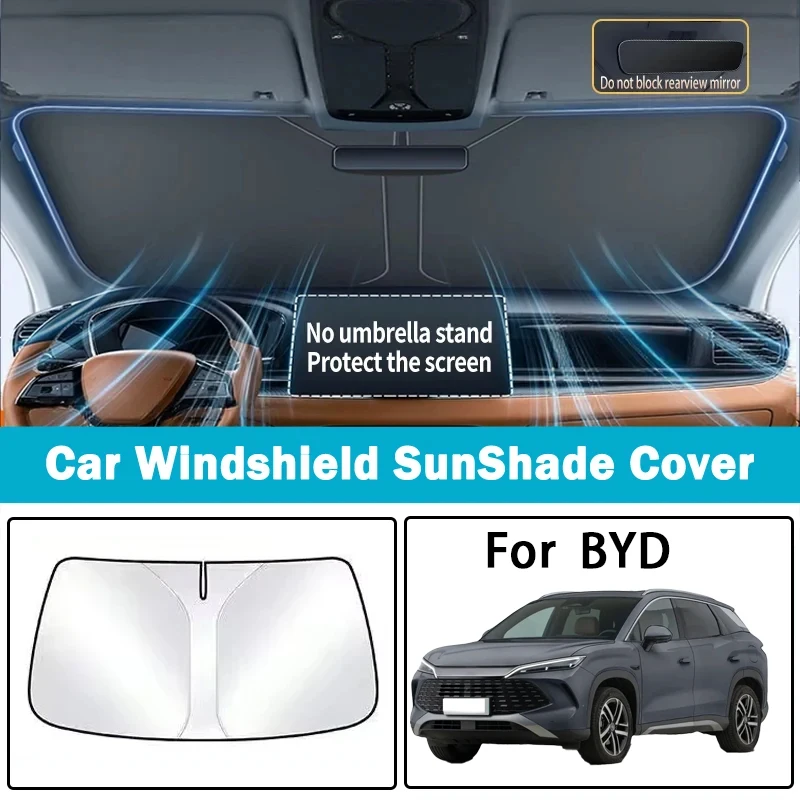 

Suitable for BYD Han DM-i Song Plus Dolphin Yuan EV Tang car sunshade front windshield sunshade sun protector shade