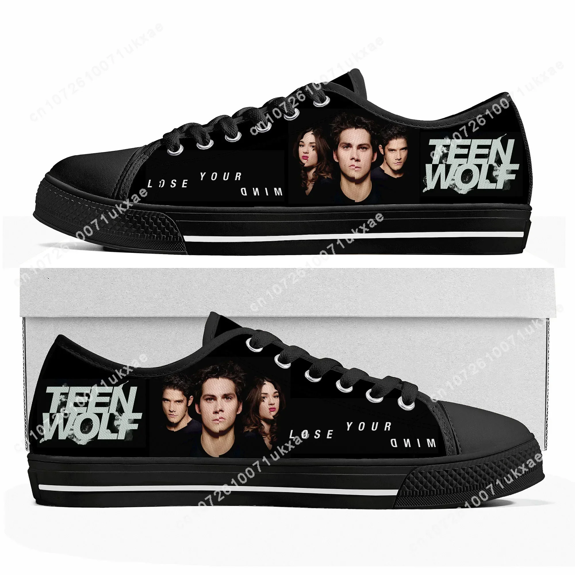 Teen Wolf Stiles Stilinski Low Top Sneakers Mens Womens Teenager Canvas High Quality Sneaker Casual Custom Shoes Customize Shoe