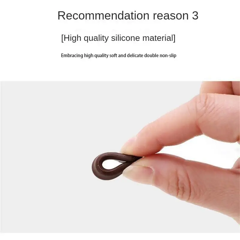 10~80SETS Rubber Ring Ergonomic Design High-quality Size 38mm Usage Anti Slip Glasses Home Furnishings Glasses Anti-slip Cover