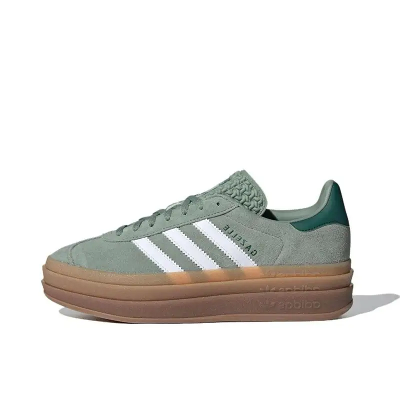 Adidas Gazelle Bold Casual Classic Suede Men and Women Outdoor Board Shoes Comfortable and Wear-resistant ID6998