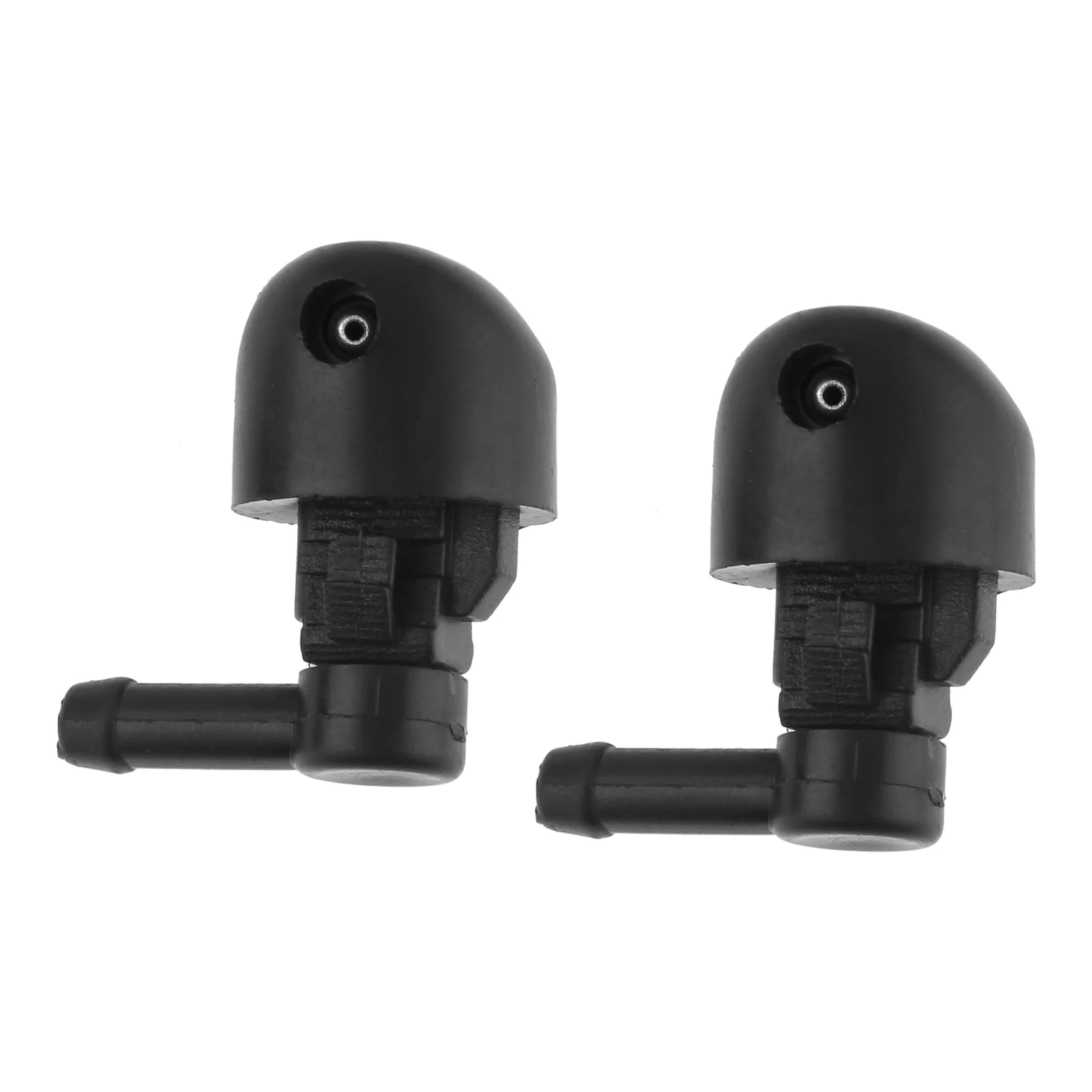 2Pcs Plastic Single Hole Car Rear Windshield Washer Window Wiper Spray Washer Nozzle Jet Sprayer For Most Car