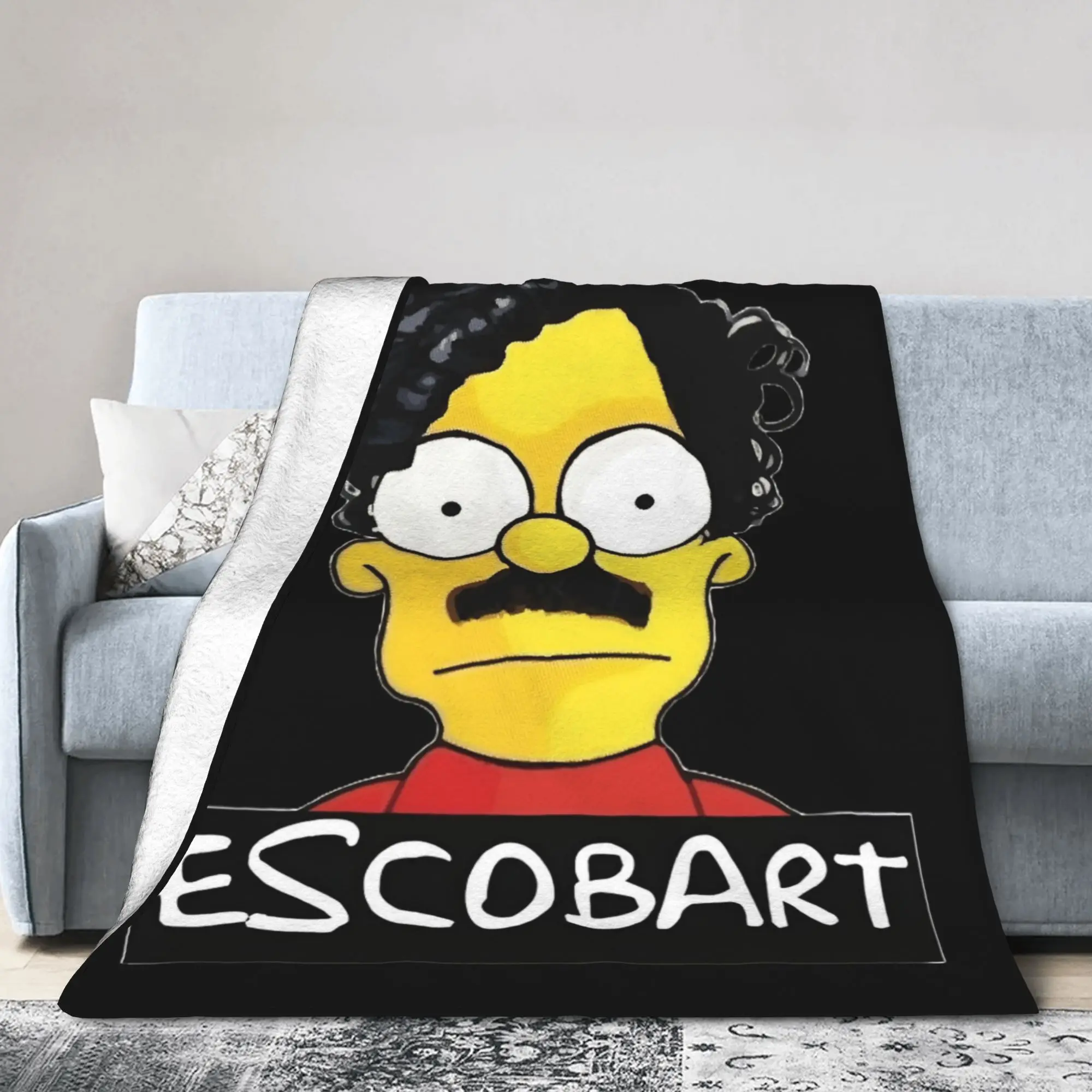 Pablo Escobar bart Blankets Fleece Spring Autumn  Portable Super Soft Throw Blankets for Bedding Travel Quilt