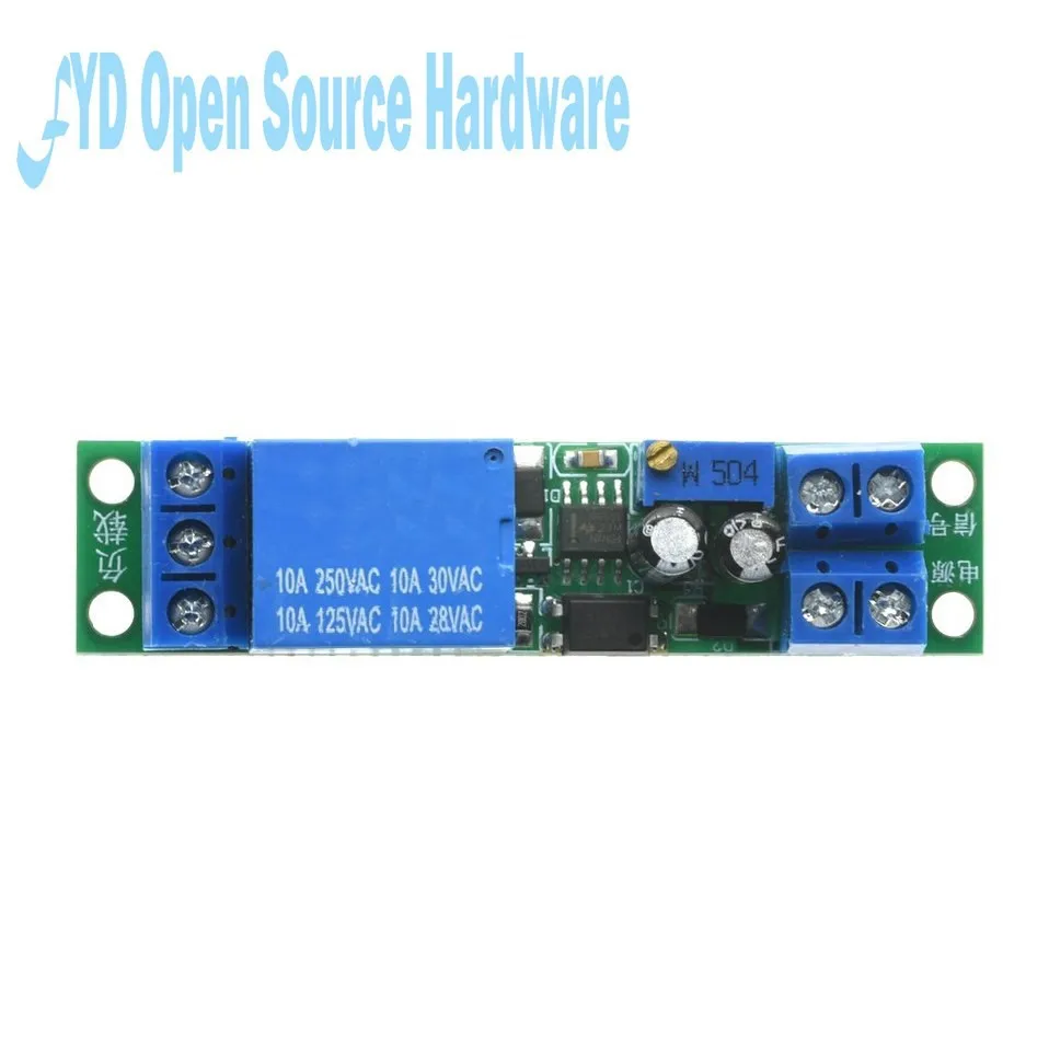 5V 12V Delay Relay Module Automobile Start Delay Switch With Optocoupler Signal Trigger Adjustable Time