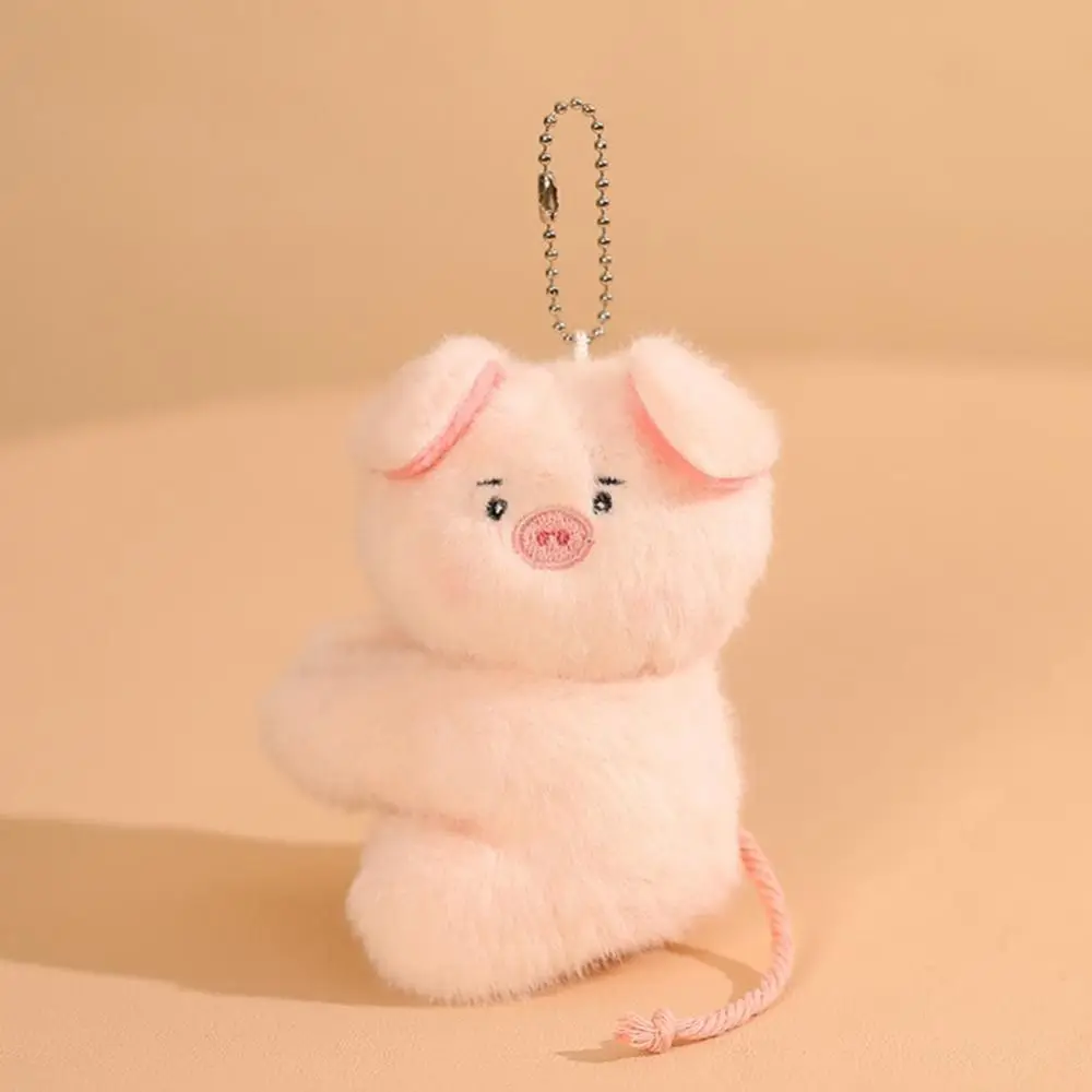 Stuffed Animals Magnetic Doll Keychain Rabbit Pig Small Plushie Panda Plush Toy Cartoon 10cm Plush Keyring Doll