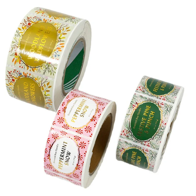 Customized Perfume Bottle Packing Stickers Square Waterproof Fragrance Self Adhesive Labels Printing Logo on it