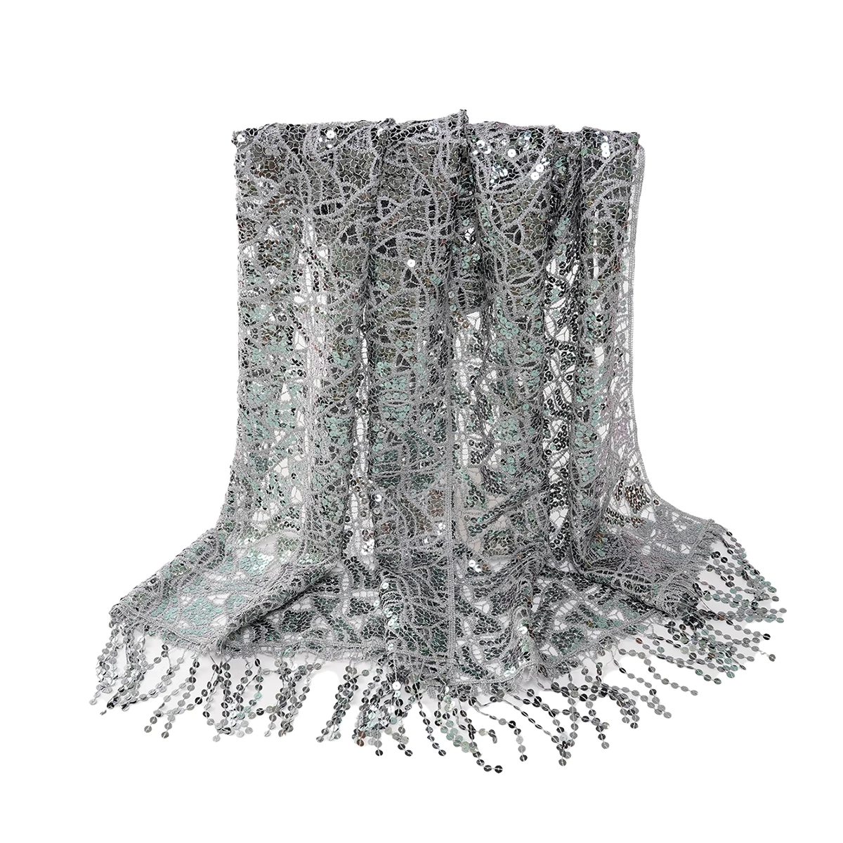 Manufacturers direct sales of new hollowed-out temperament dinner shawl glitter fashion party women\'s scarf