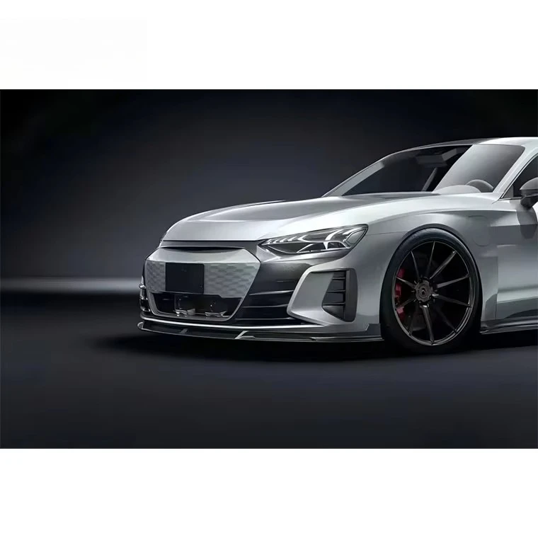 Suitable for E-TRON GT Modified Real Carbon Fiber Front Lip Rear Lip Side Skirts Spoiler F Style 21-24 Body Kit