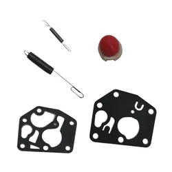 2 resortes de piezas, 2 juntas de piezas, 1 unidad, Bombilla de imprimación no porosa roja para Briggs & Stratton 691859 692211, Kit de juntas de diámetro del carburador