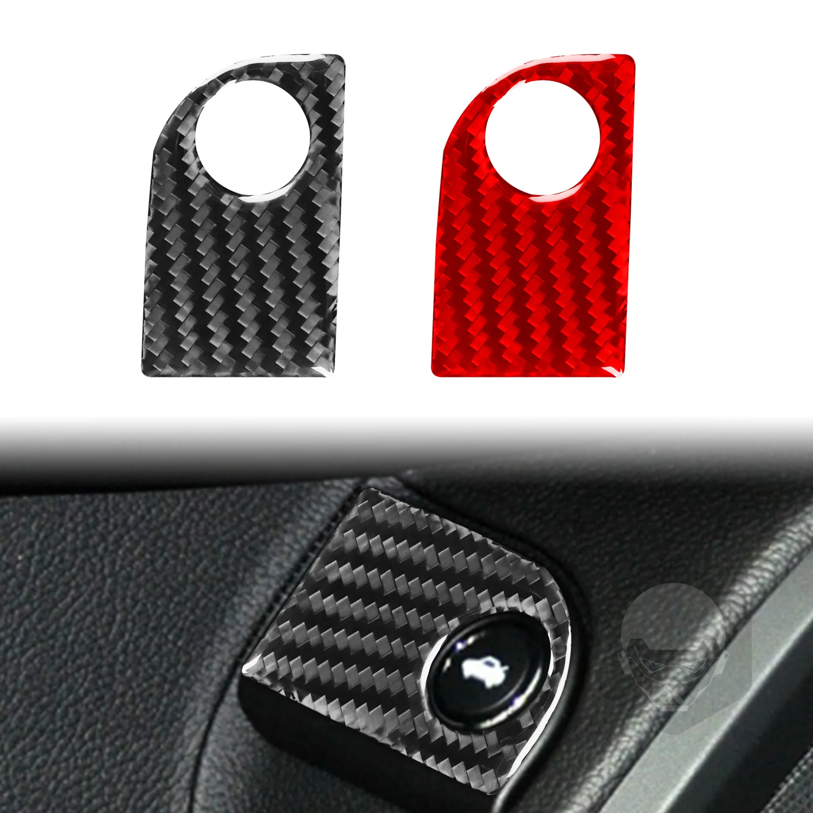 For Maserati Ghibli President 2014—2015 Car Accessories Carbon Fiber Rear Trunk Control Panel Decals Interior Cover Trim Sticker