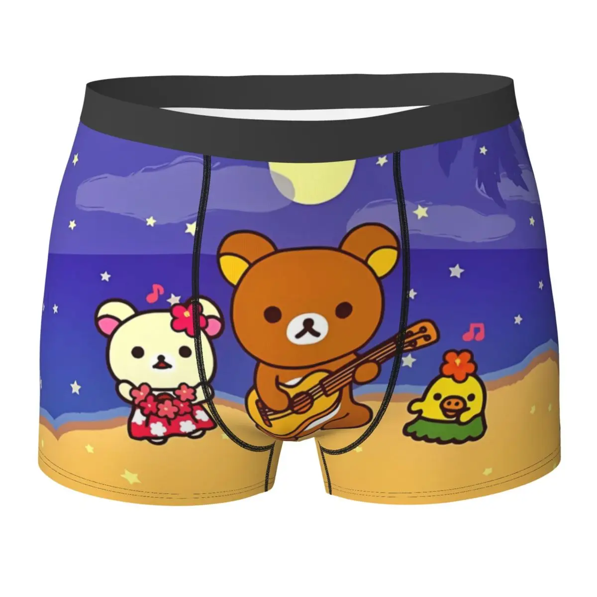 Rilakkumas Underwear Easy Bear Custom DIY Boxershorts High Quality Males Panties Classic Boxer Brief Birthday Gift