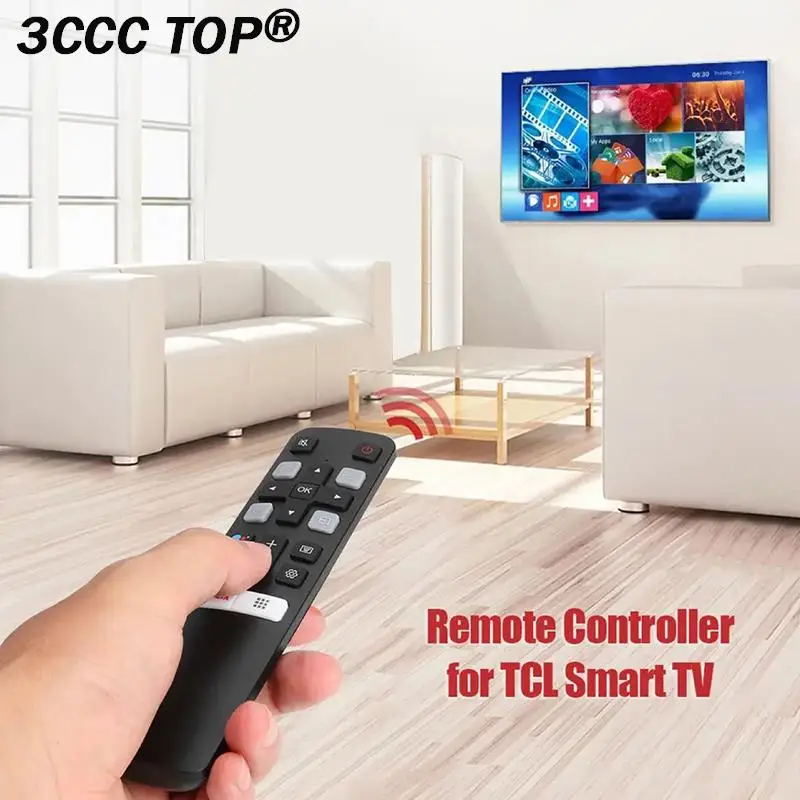 ريموت كنترول rc802v, fnr1, للتلفاز الذكي tcl ويوتيوب rc802v fmr1 fmr2 fr1 fur5 fur7 fur6