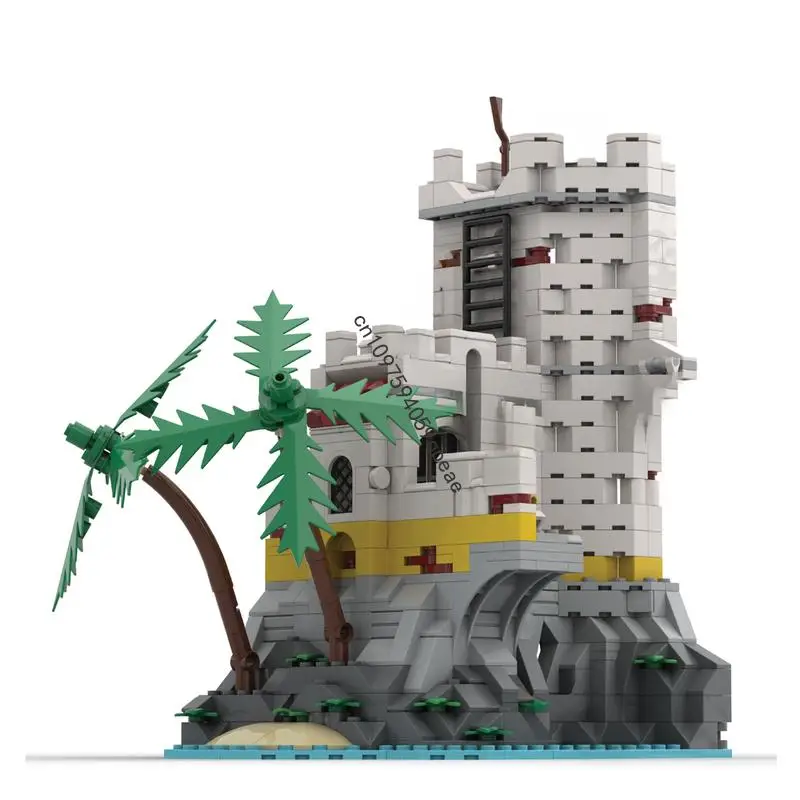 

New 805Pcs Moc European Medieval Pirates Series Governor Office Expansion Model Diy Creative Ideas Kids Toys Gifts Custom Puzzle