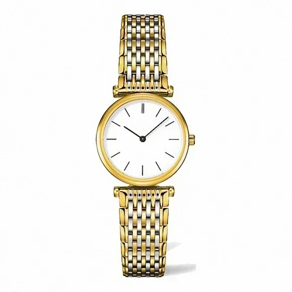 Jialan-Reloj de lujo para Hombre y mujer, cronógrafo de cuarzo dorado y rosa, nuevo