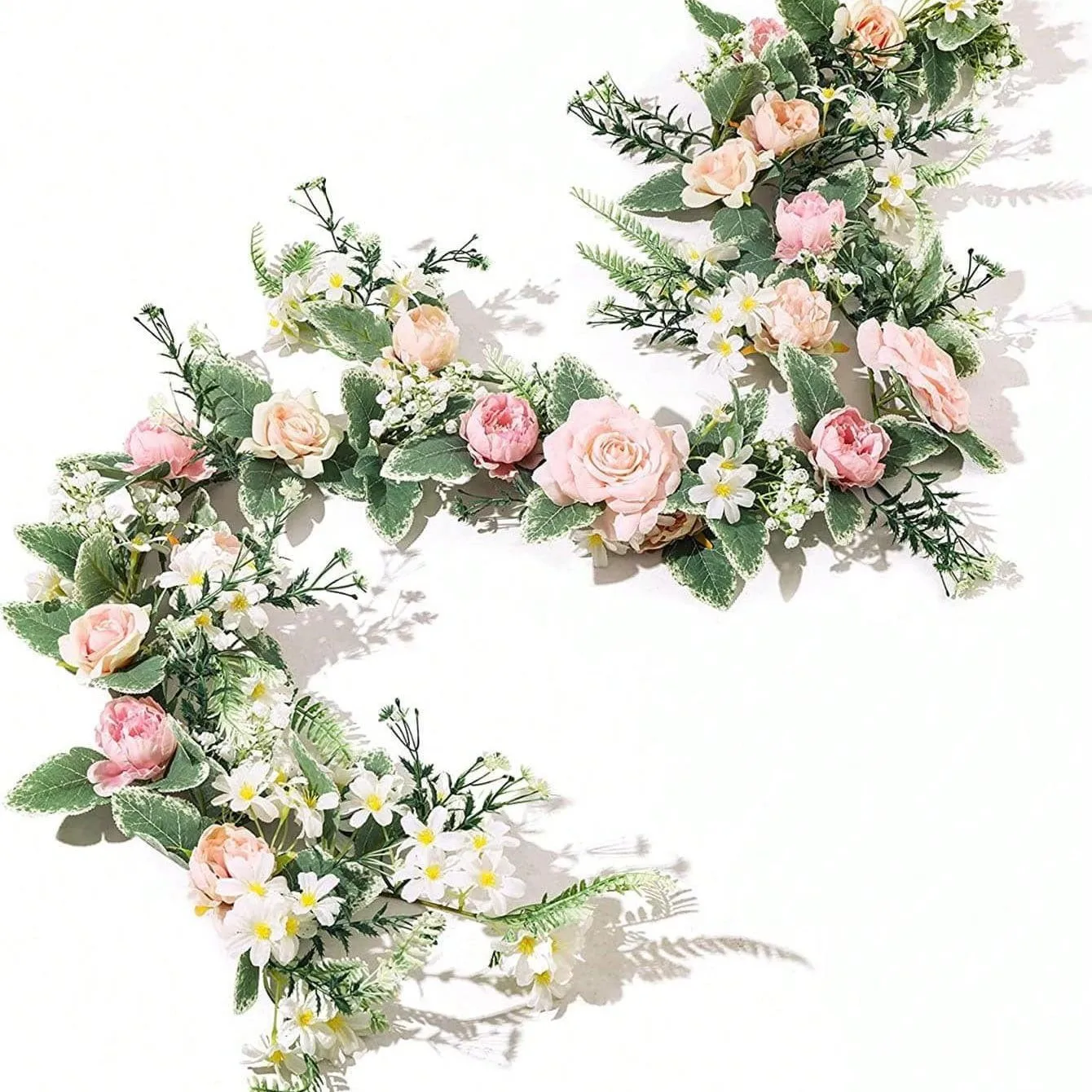 Artificial Rose Flower Vine 175cm Peony Daisy Floral Garlands for Wedding Party Decor Outdoor Table Centerpiece Valentine Day